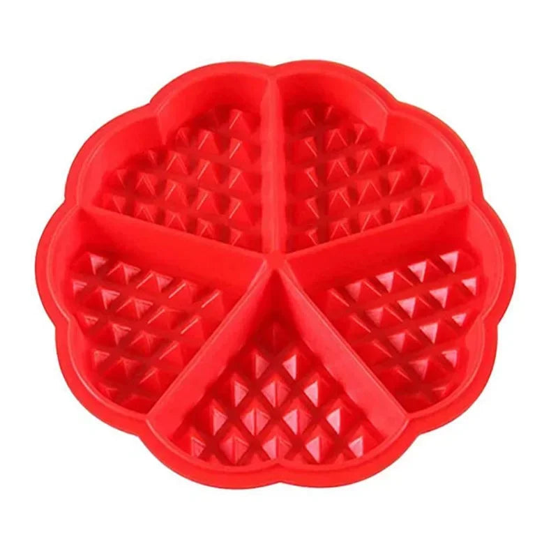 Food Grade Silicone Waffle Mold DIY Cake Mould Non-Stick Silicone Baking Mold Set Kitchen Bakeware Waffle Maker