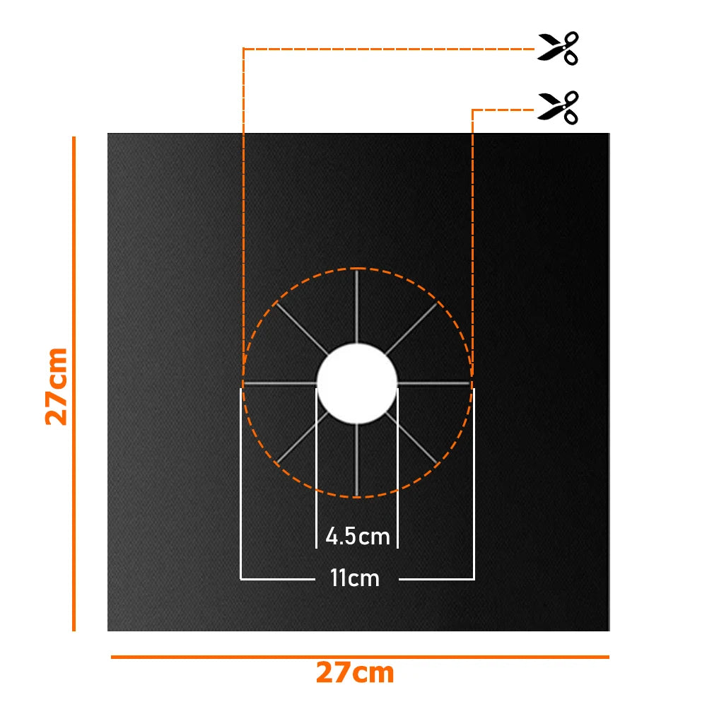 4/8PC Stove Protector Cover Liner Gas Stove Protector Gas Stove Stovetop Burner Protector Kitchen Accessories Mat Cooker Cover