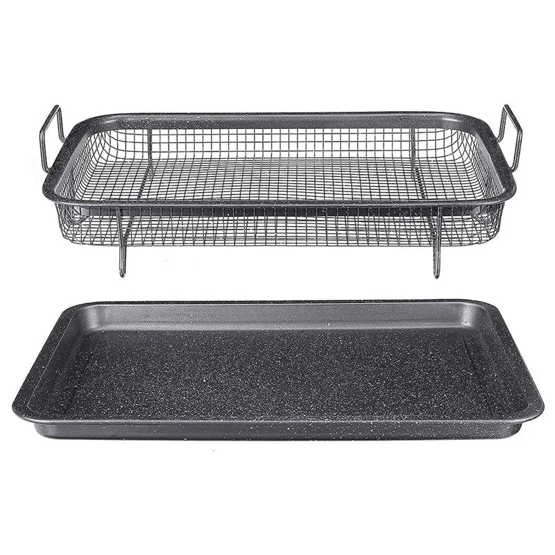 Copper Baking Tray Oil Frying Baking Pan Non-Stick Chips Basket Baking Dish Grill Mesh Barbecue Tools Cookware for Kitchen