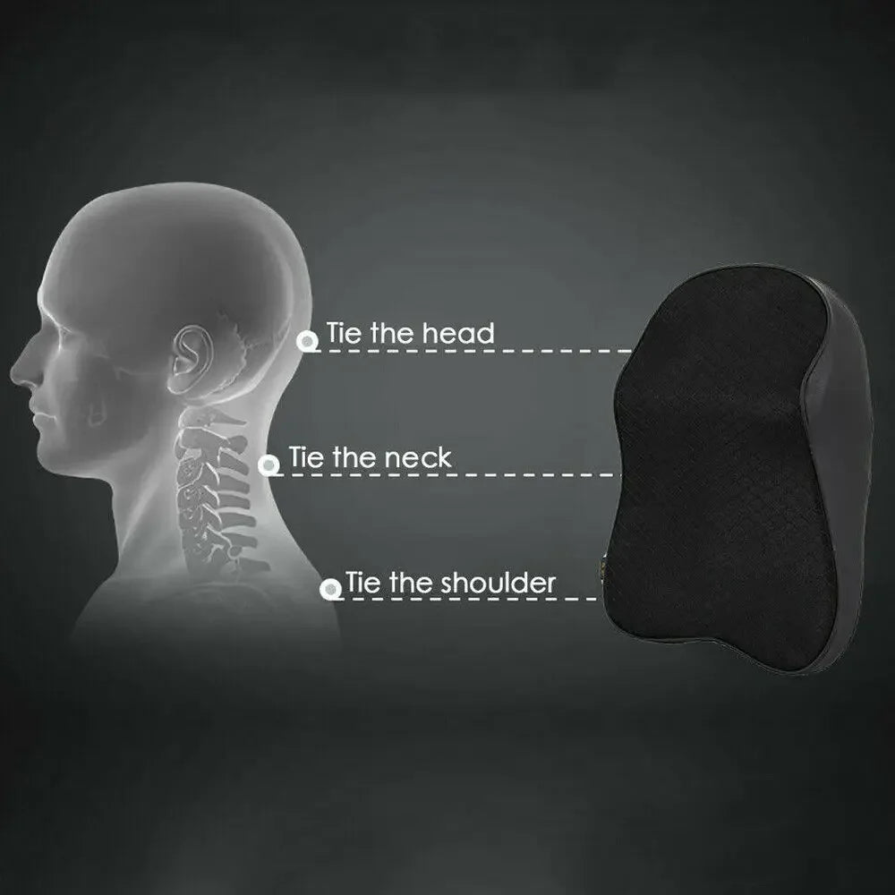 Car Seat Headrest Cushion 3D Memory Foam Pillow Head and Neck Pain Relief Travel Neck Support Breathable Memory Foam Pillow