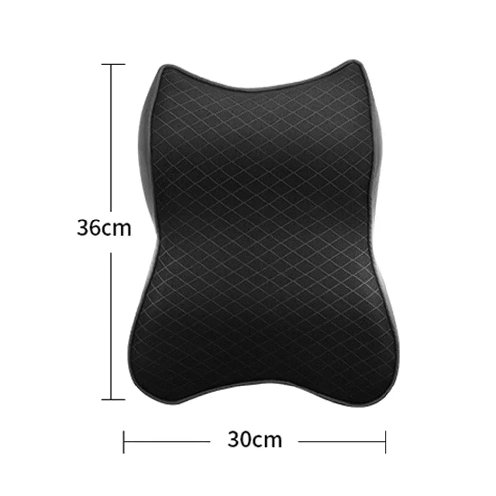 Car Seat Headrest Cushion 3D Memory Foam Pillow Head and Neck Pain Relief Travel Neck Support Breathable Memory Foam Pillow