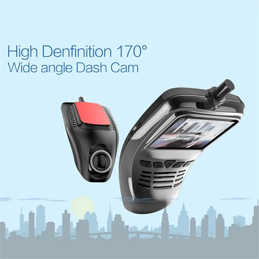 2 Inch HD Dash Cam 170 Degree Wide Angle Small Eye Car DVR Recorder Camera with Wifi Full 1080P Wide Angle Lens G Sensor Night